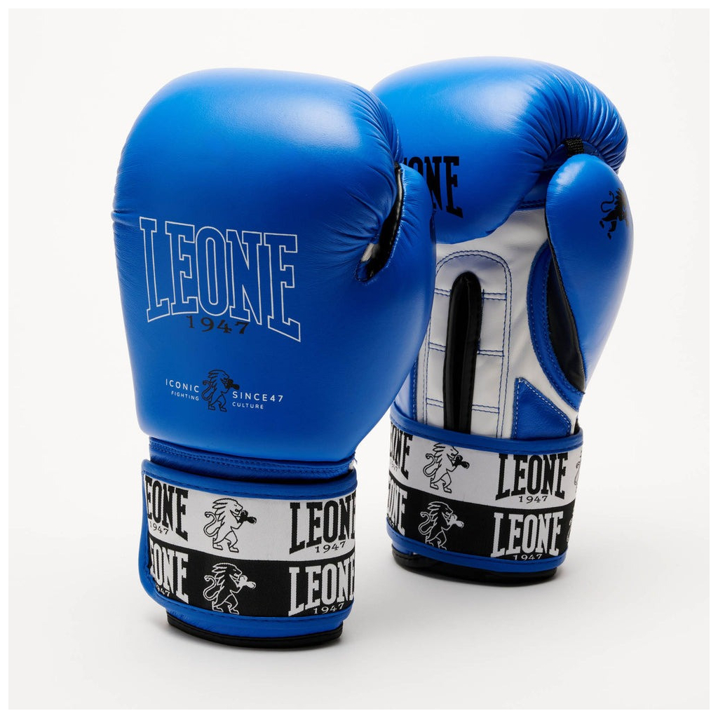 Боксерські рукавички Leone GN208 Iconic Blue 10 унцій (GN208_Blue_10oz)