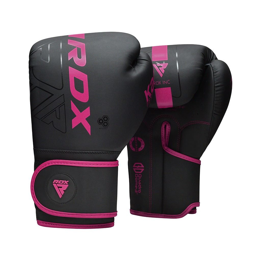 Боксерські рукавички RDX F6 Matte Pink 8 унцій (BGR-F6MP-8OZ)