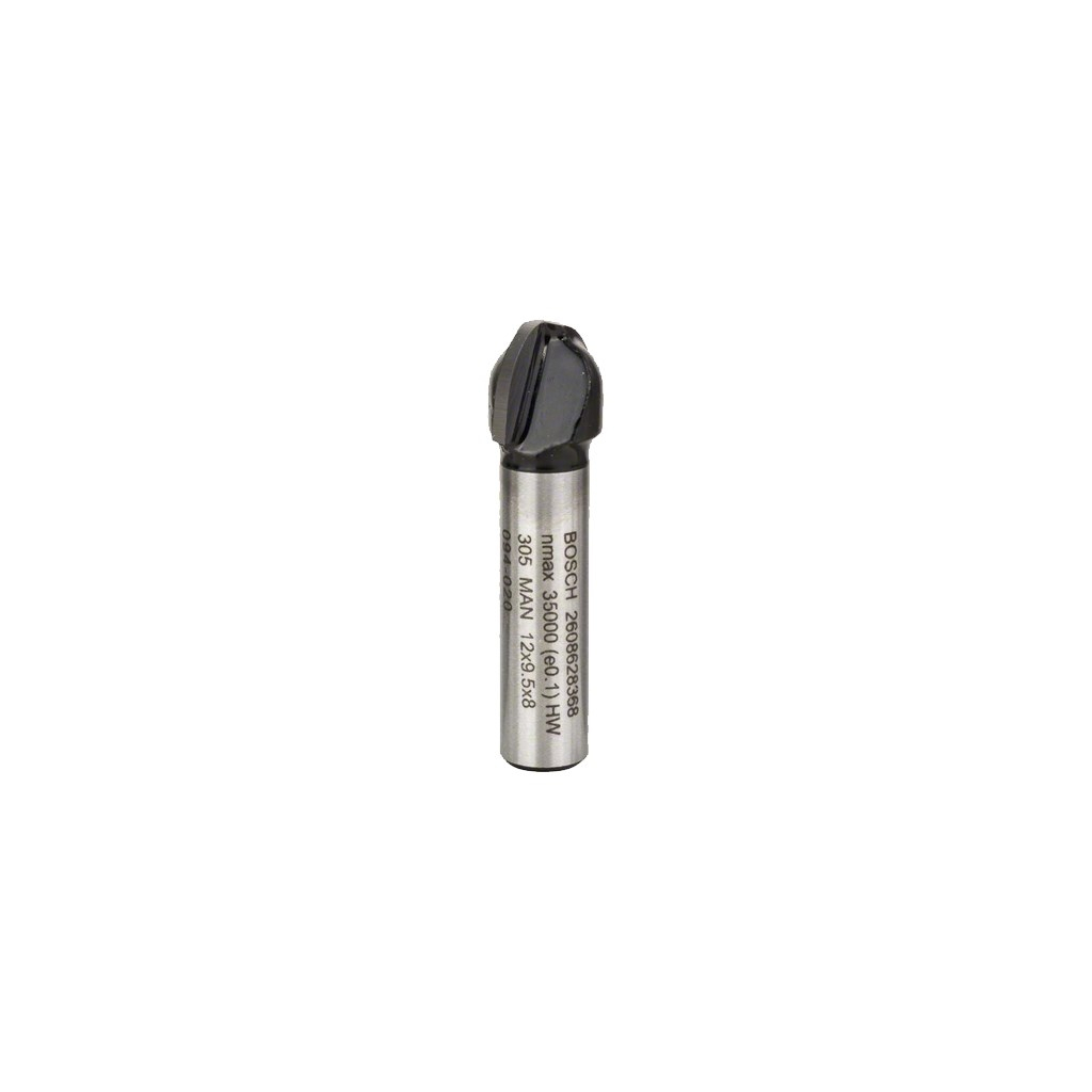 Фреза Bosch Professional галтельна, Std, S8, R6, D12, L9.2 (2.608.628.368)