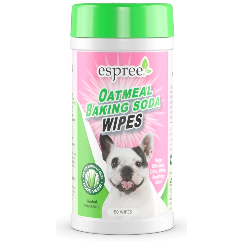Вологі серветки для тварин Espree Oatmeal Baking Soda Wipes 50 шт. (0748406014251)