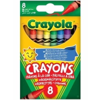 Crayola colored wax crayons, 8 pcs (52-3008)