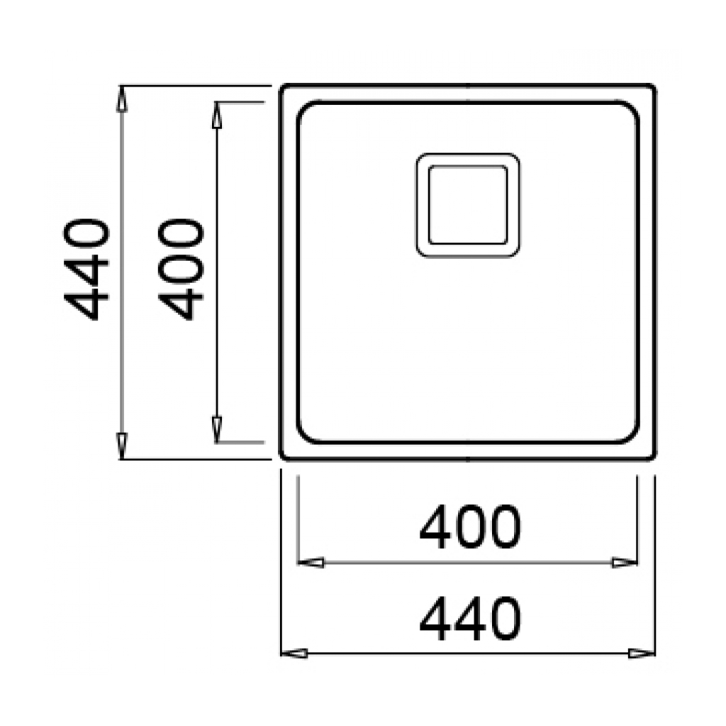 Мийка кухонна Elleci W-SQUARE 400 Мийка кухонна Elleci W-SQUARE 400