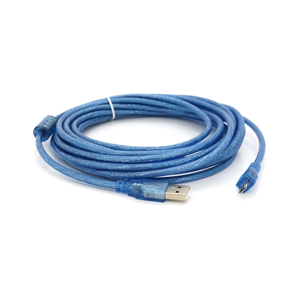Дата кабель USB 2.0 AM to Micro 5P 5.0m blue Voltronic (YT-AM/Mc-5B/05424) Дата кабель USB 2.0 AM to Micro 5P 5.0m blue Voltronic (YT-AM/Mc-5B/05424)