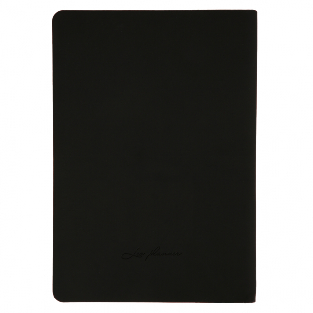 Тижневик Leo planner А5 датований 2026 "Enigma", м‘який, чорний, 368 сторінок (252700)