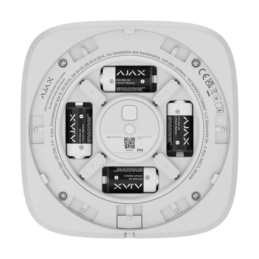 Сирена Ajax EN54 FireProtect Sounder white