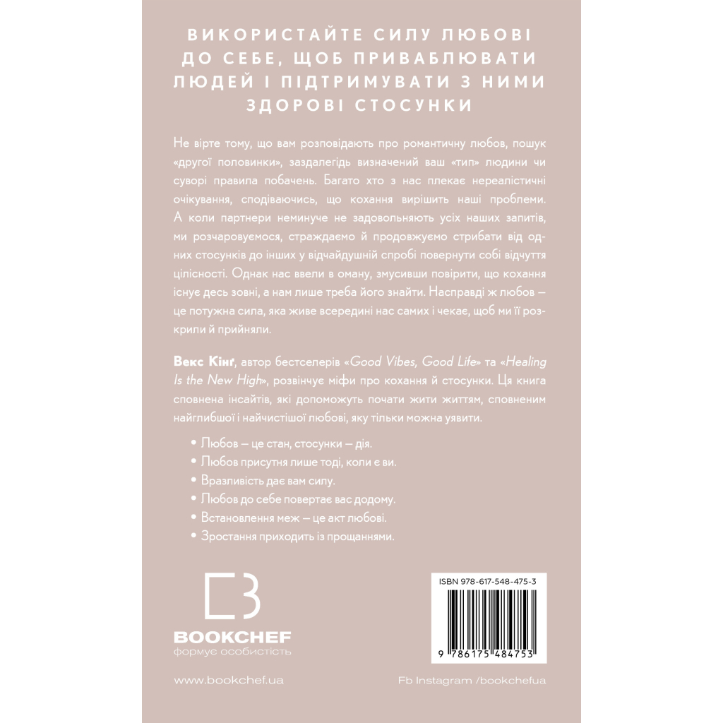 Книга Things No One Taught Us About Love. Як будувати здорові стосунки із собою та оточенням - В. Кінґ BookChef (9786175484753)