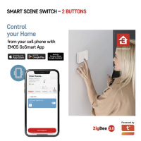 Розумний вимикач EMOS H5012 2 buttons ZigBee 3.0 (H5012)
