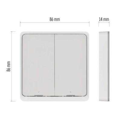 Розумний вимикач EMOS H5012 2 buttons ZigBee 3.0 (H5012)