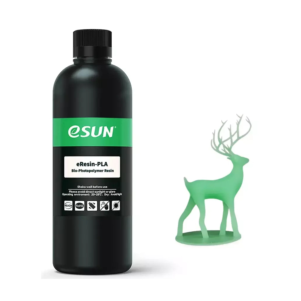 Фотополімерна смола eSUN eResin PLA UV/LCD Grass Green 1kg (ERESIN-PLA-GG1000G)