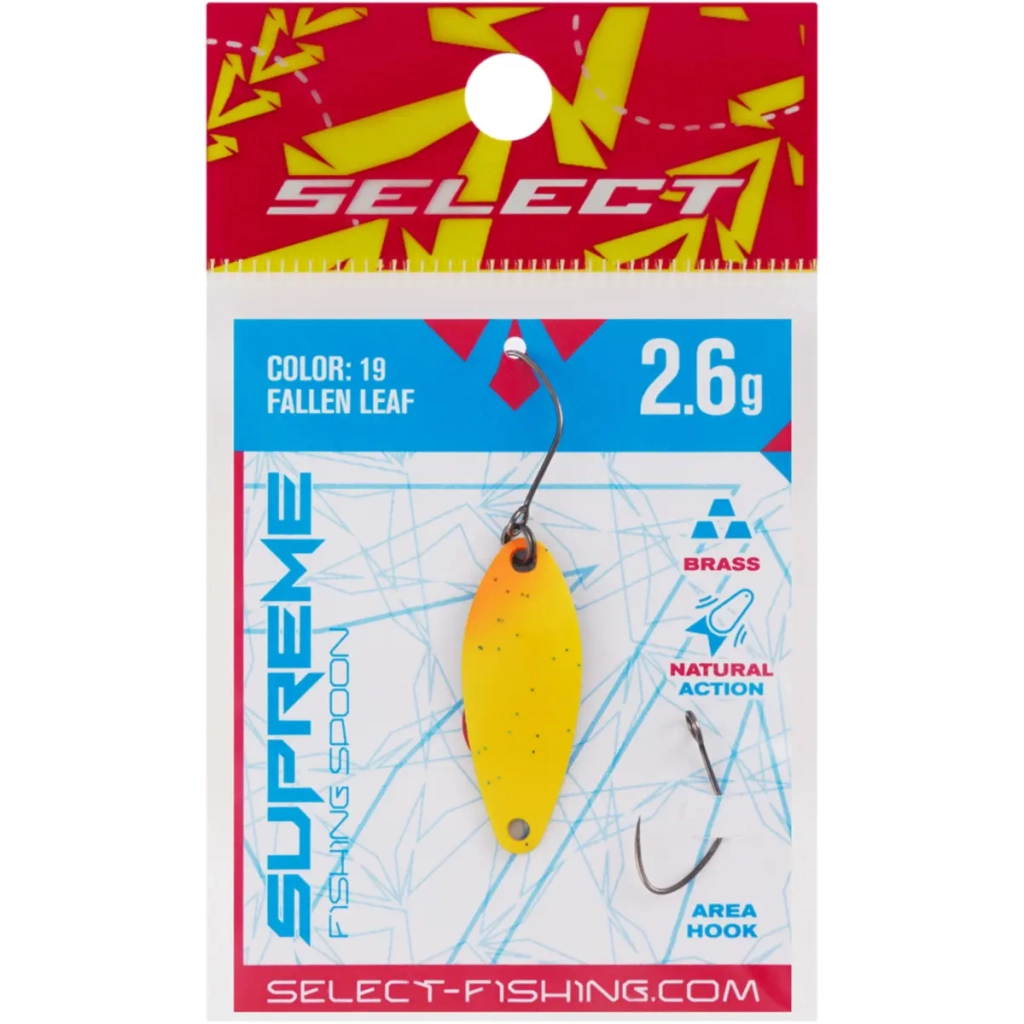 Блешня Select Supreme 2.6g 30mm 19 Fallen Leaf (1870.80.63) Блешня Select Supreme 2.6g 30mm 19 Fallen Leaf (1870.80.63)