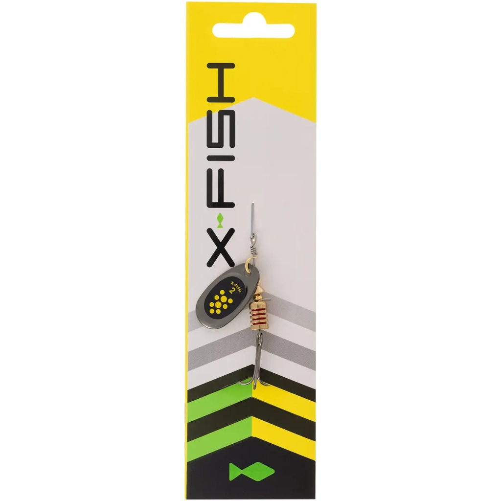 Блешня X-Fish Dark Side 4g 2 Nikel black lime (1917.07.23)