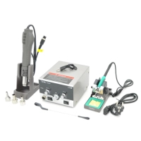 Bakku BK-909 A+ soldering station, digital display, 800 W, soldering iron/soldering dryer, adjustment unit (BAKKU BK-909A+)