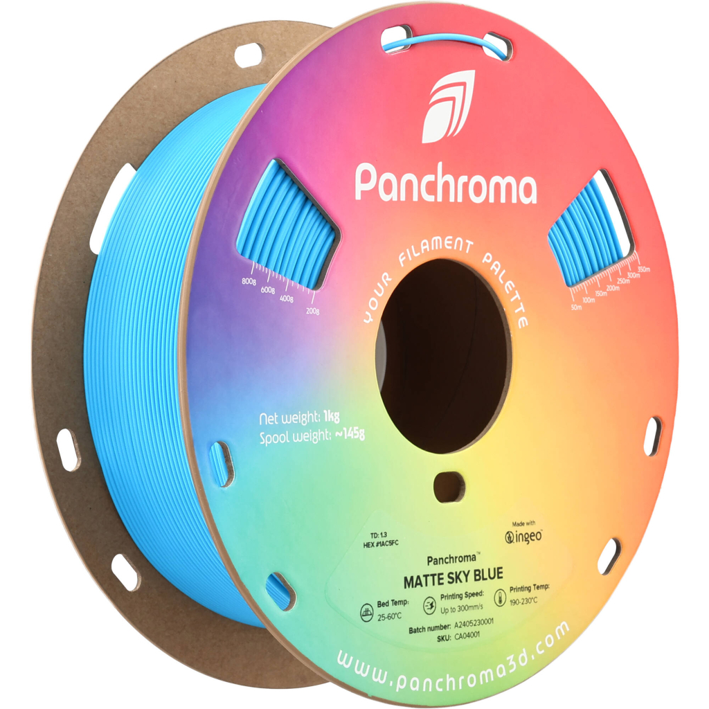 Пластик для 3D-принтера Polymaker PLA PANCHROMA MATTE 1,75mm 1kg SKY BLUE (CA04001)