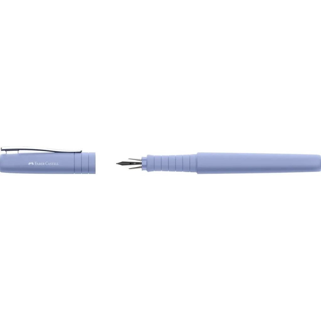 Ручка пір'яна Faber-Castell POLY Fountain Pen Pale Iris, колір корпусу фіолетовий, перо М (0,7 мм) (32955)