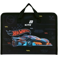 Папка - портфель Kite на блискавці A4 Hot Wheels, 1 відділення (HW26-202)