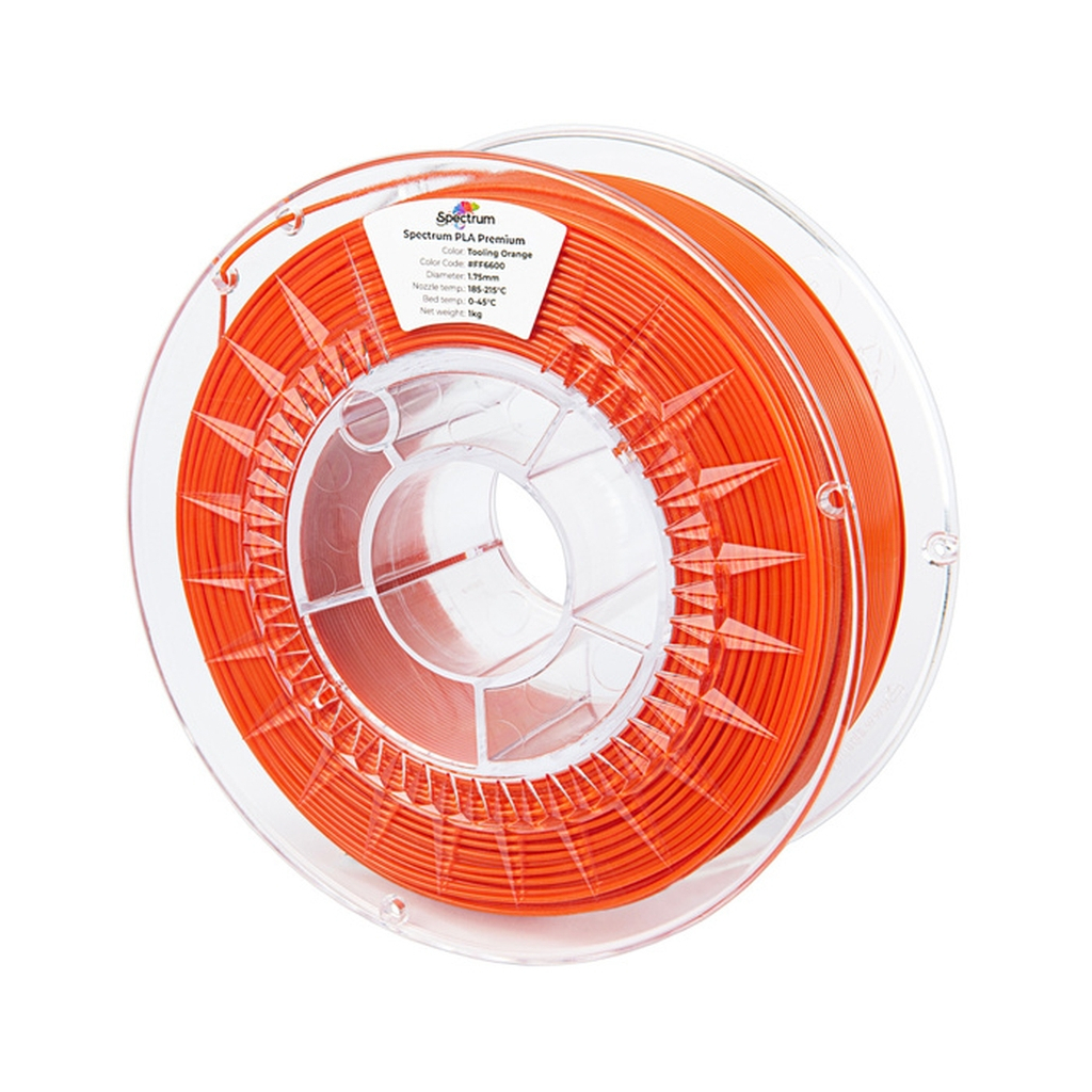 Пластик для 3D-принтера Spectrum PLA Premium 1.75mm 1kg, Tooling Orange (CW-HS-001)