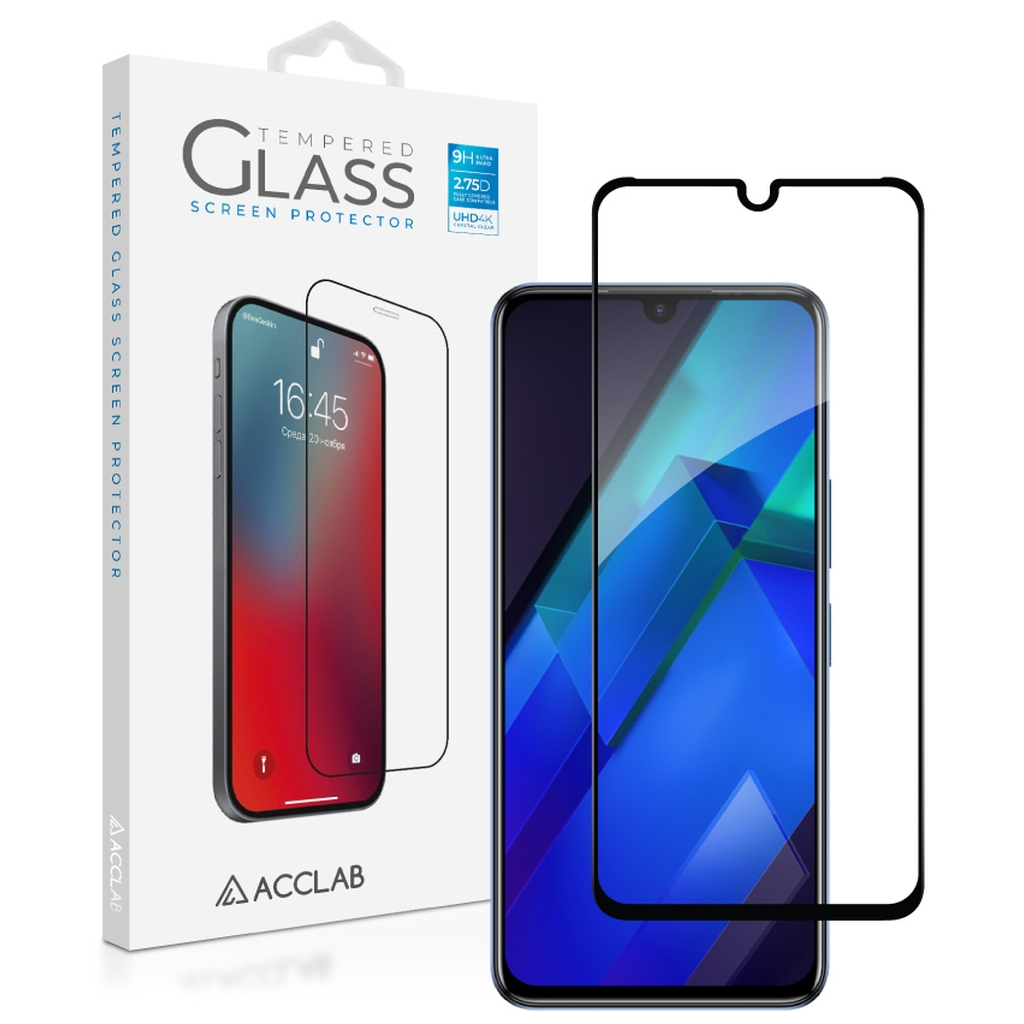 Скло захисне ACCLAB Full Glue Infinix Note 12 Black (1283126546556)