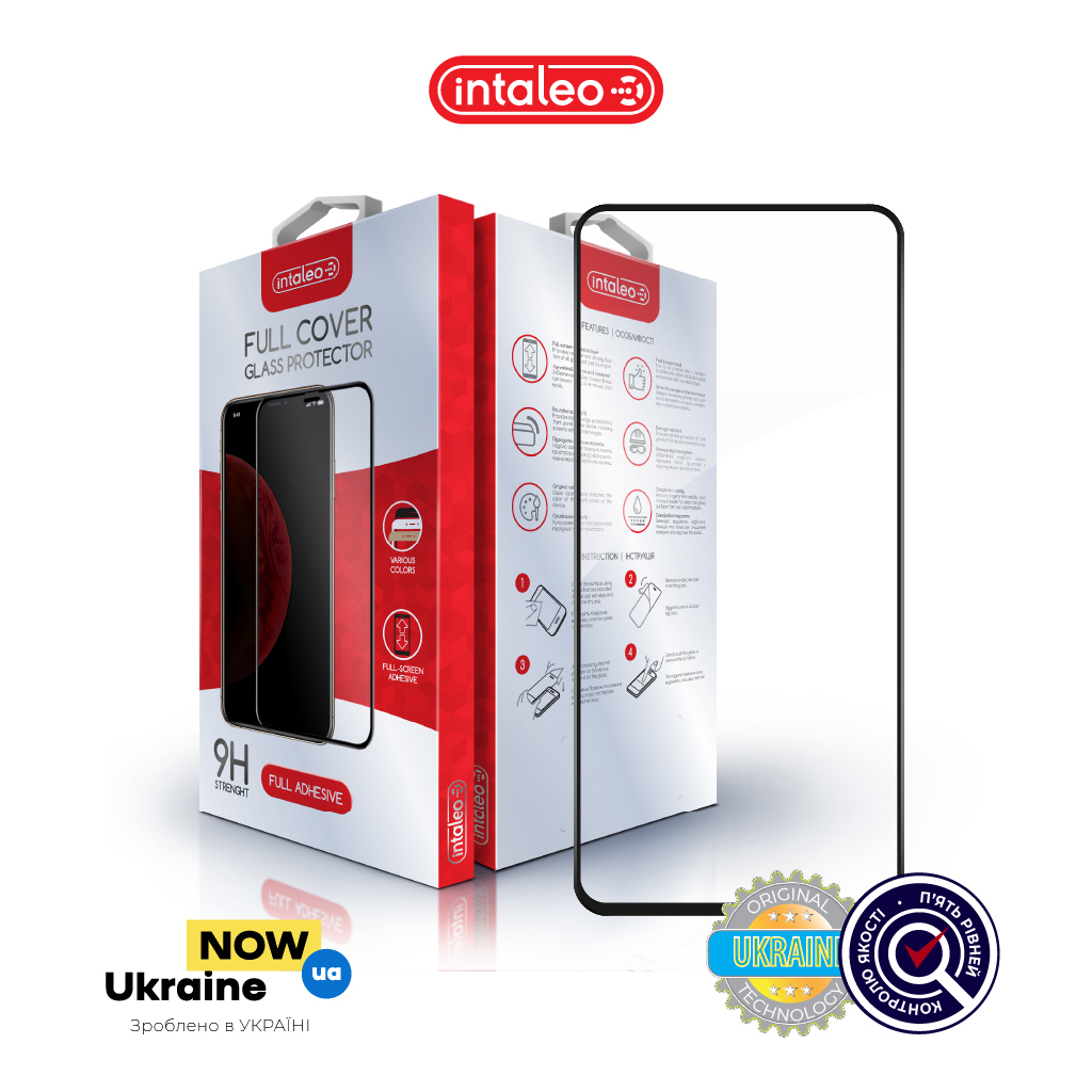 Скло захисне Intaleo Full Glue Samsung S21FE Black (1283126521713)