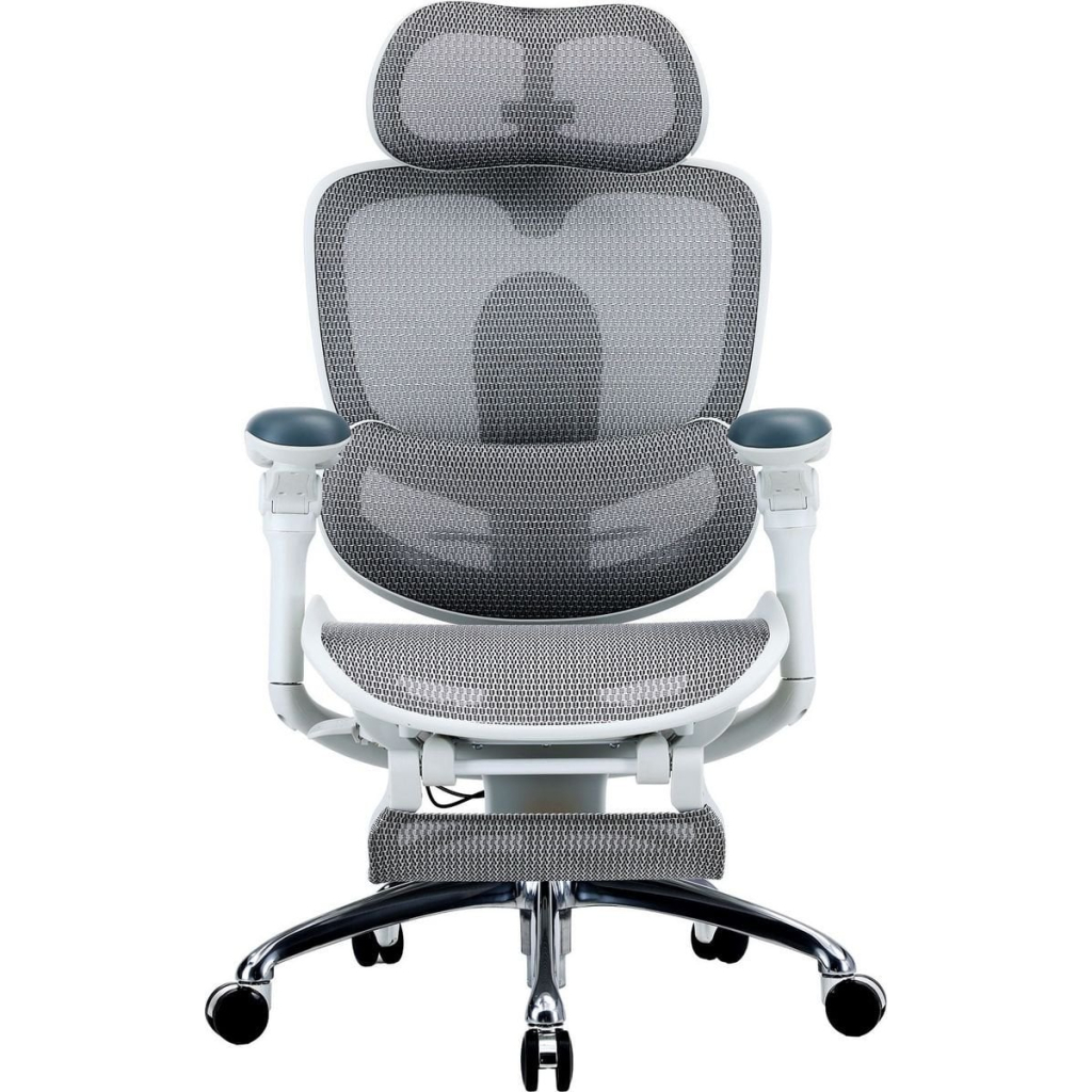 Офісне крісло Sihoo C300 PRO V2, White, з підставкою для ног (C300-PRO-V2-B102-JT)