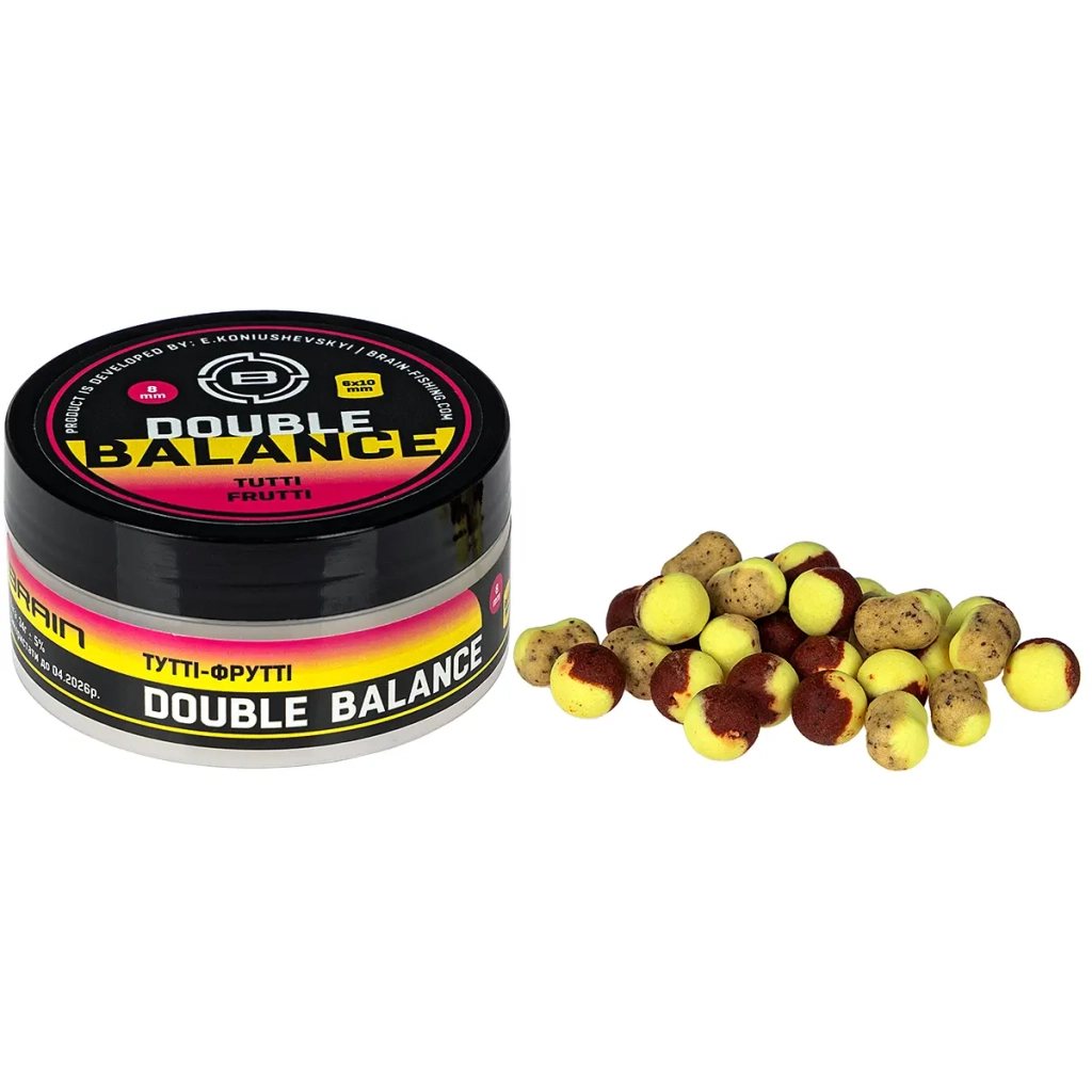 Бойл Brain Double Balance Tutti- Frutti (тутті-фрутті) 08+06х10mm (1858.81.48)