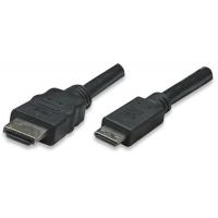 Кабель мультимедійний HDMI A to HDMI C (mini), 1.8m Manhattan (304955)