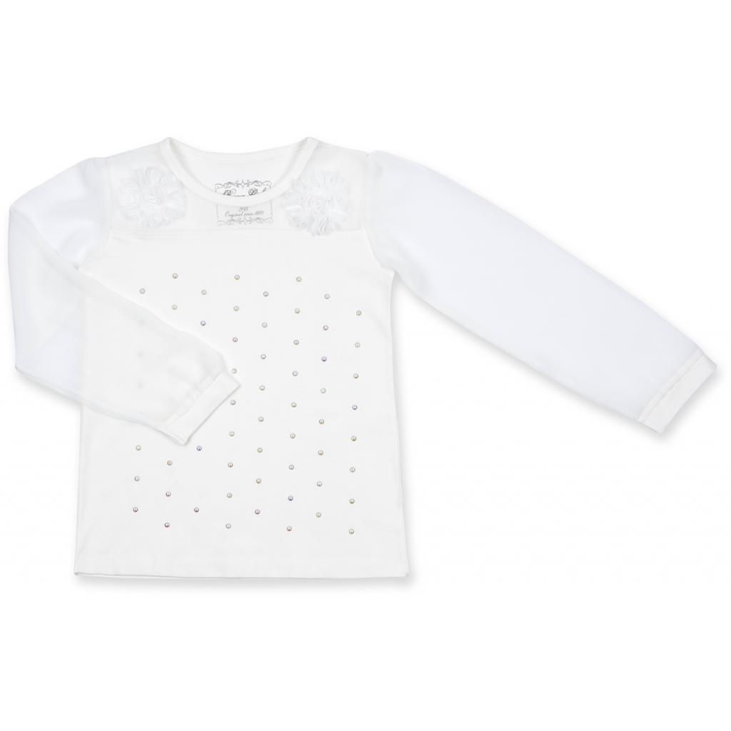 Кофта дитяча Breeze з шифоновими рукавами і стразами (8840-92G-beige)