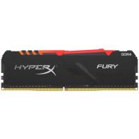 Модуль пам'яті для комп'ютера DDR4 8GB 2400 MHz HyperX Fury Black RGB Kingston Fury (ex.HyperX) (HX424C15FB3A/8)