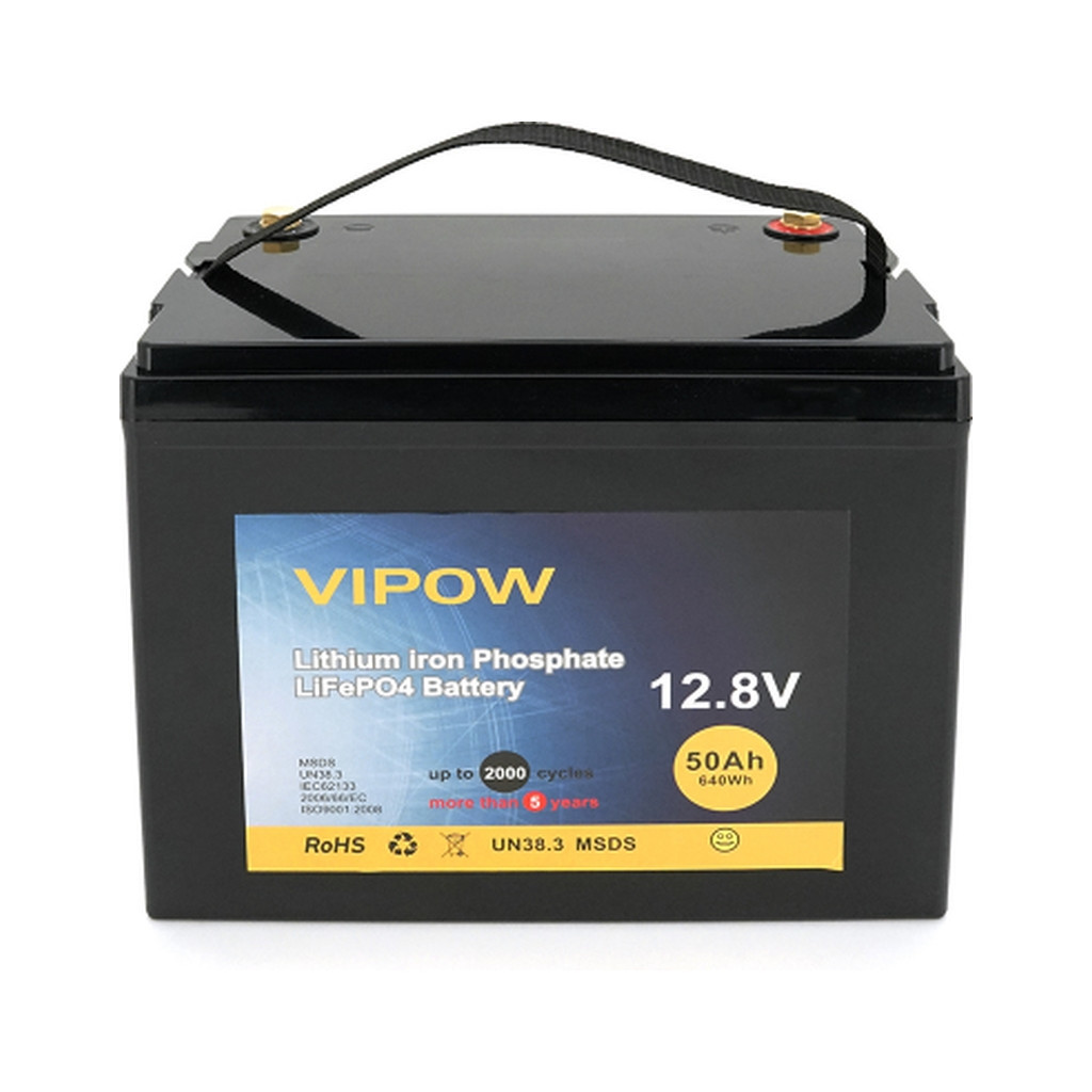 Батарея LiFePo4 Vipow LiFePO4,12.8V-50Ah (LiFePO4128-50/40) Батарея LiFePo4 Vipow LiFePO4,12.8V-50Ah (LiFePO4128-50/40)