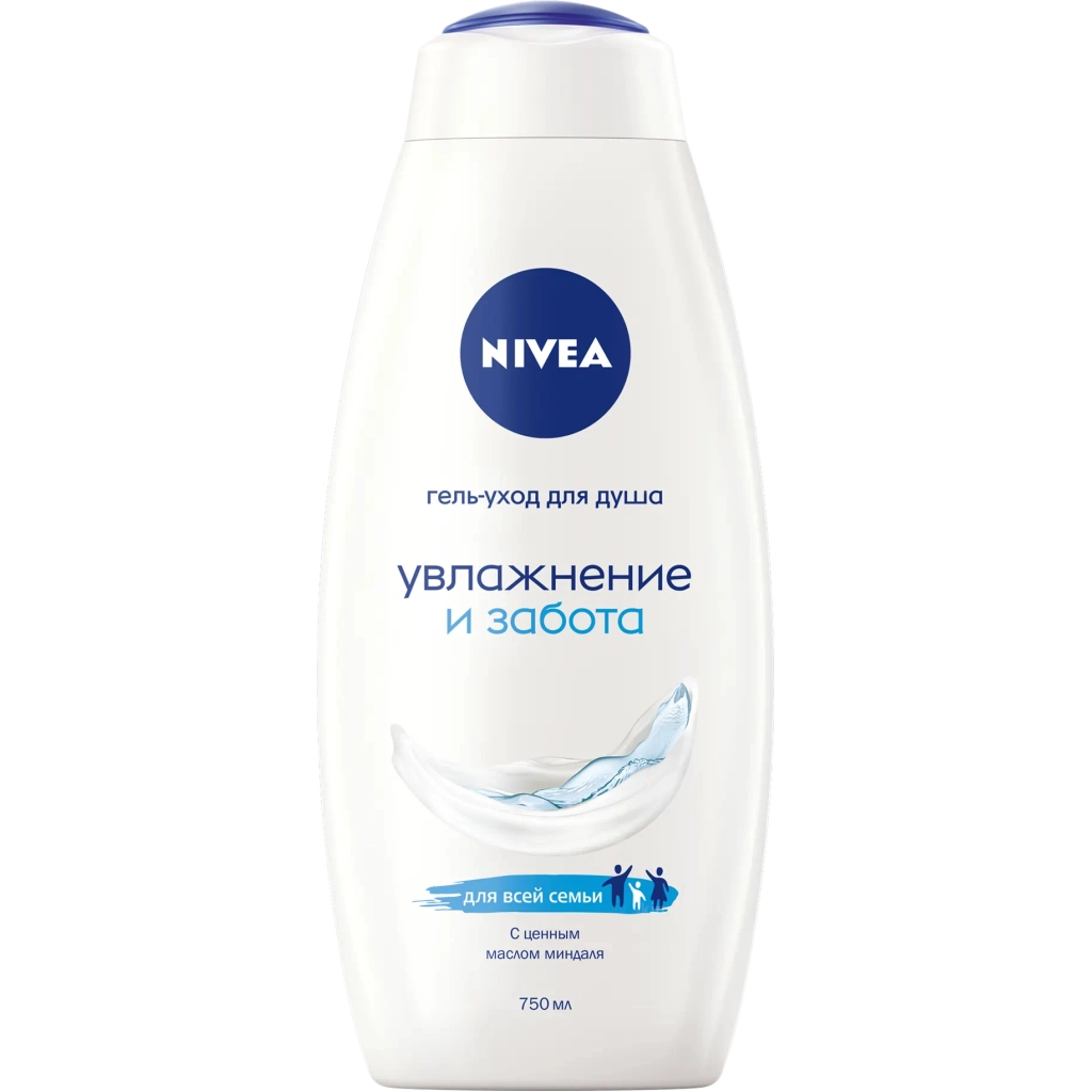 Гель для душу Nivea Зволоження та догляд з маслом мигдалю 750 мл (9005800218540)