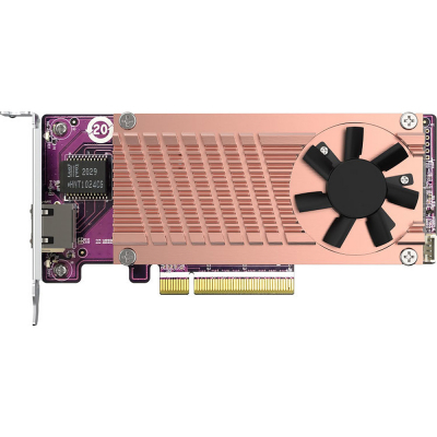 Плата розширення 2x SSD PCIe NVMe M.2 1x10GbE port QNap (QM2-2P10G1TB)