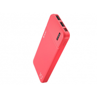 Батарея універсальна Tracer 10000 mAh, USB Type-C/Micro USB, 2*USB 5V/2.1A, red (TRABAT46959)