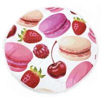 MirSon beach towel No. 5075 Summer Time Fruit Macaroons 150x150 cm (2200003947830)
