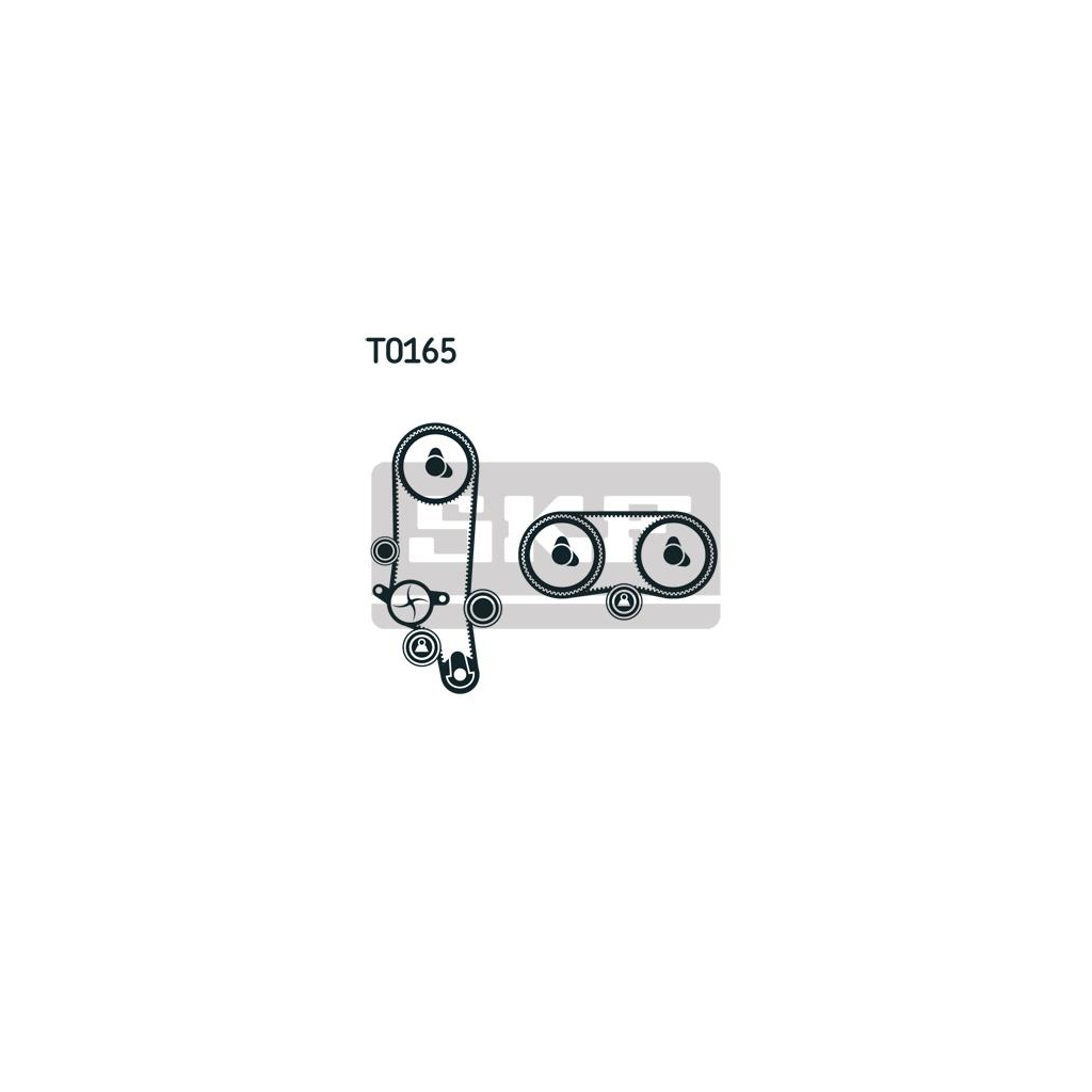 Комплект ременя ГРМ з помпой SKF VKMC 01121-2 Комплект ременя ГРМ з помпой SKF VKMC 01121-2