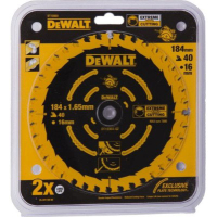 Диск пильний DeWALT EXTREME, 184 х 16 мм, 40 z, ATB, 18 град, універсальне застосування (DT10303)
