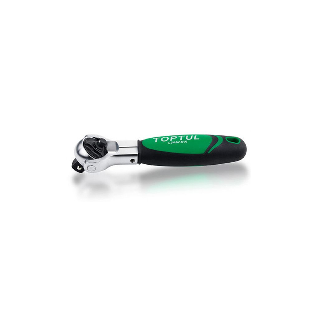 Тріскачка Toptul 1/2" з шарніром (360°) 72 зубці укорочена 1/4"х1/2" (CJMM1616)