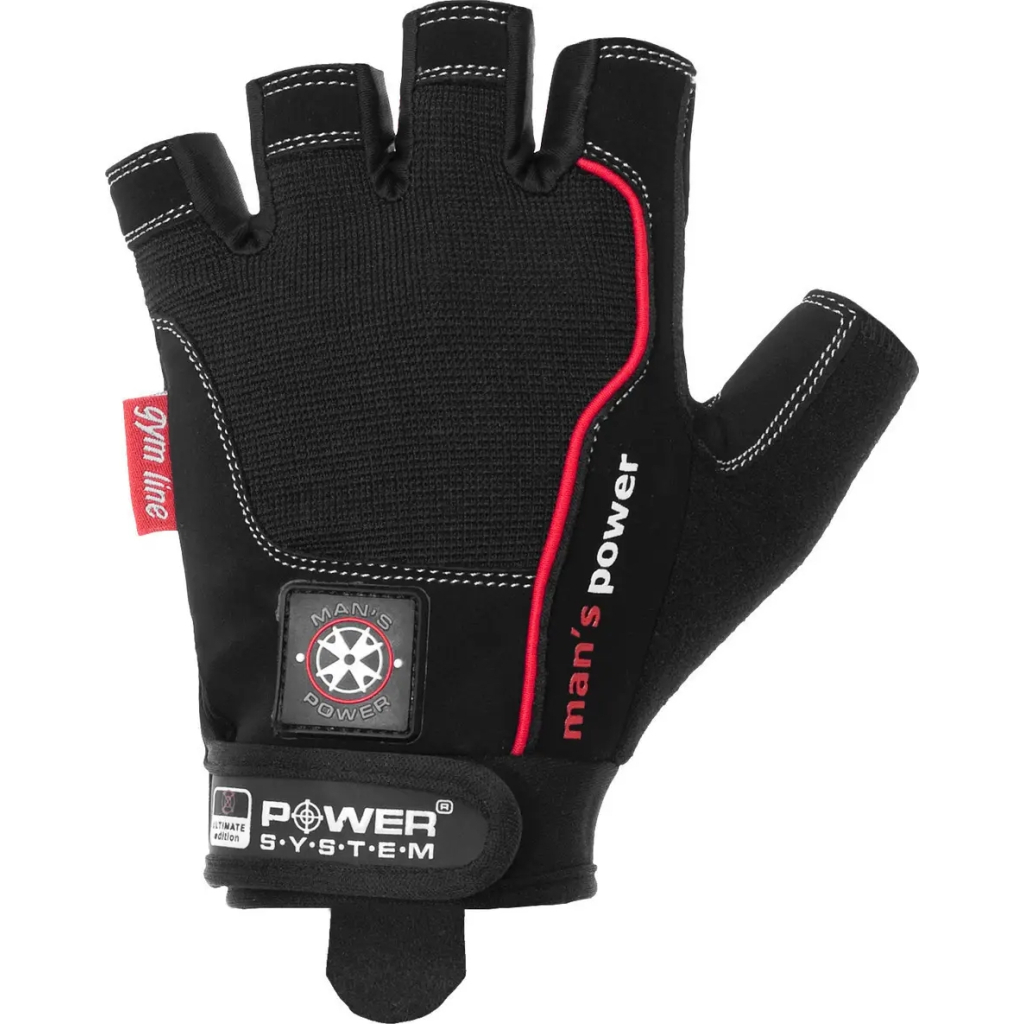 Рукавички для фітнесу Power System PS-2580 Mans Power Black L (PS-2580_L_Black)