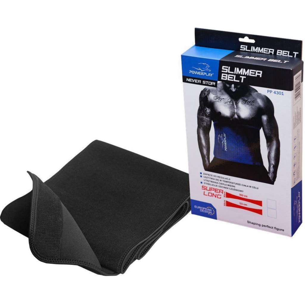 Пояс для схуднення PowerPlay 4301 100 х 30 см Чорний (PP_4301_Black_100)