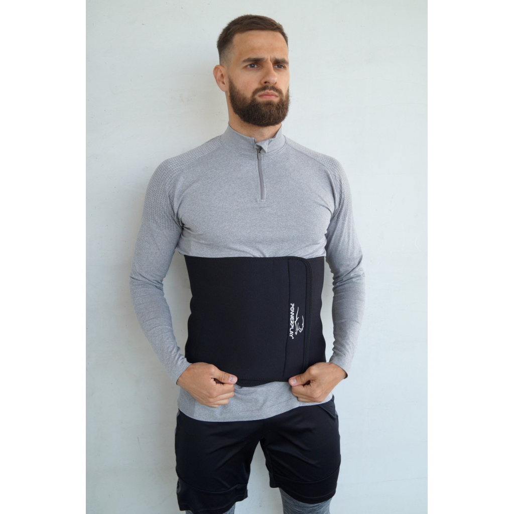 Пояс для схуднення PowerPlay 4301 100 х 30 см Чорний (PP_4301_Black_100)