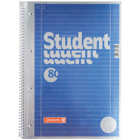 Notebook Brunnen College pad A4 Premium line 80 sheets met. blue (10 671 27)