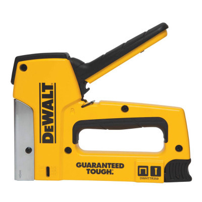 Степлер будівельний DeWALT Heavy Duty для скоб типу "G" 6-14мм, цвяхів типу "J" 12, 15мм. (DWHTTR350-0)