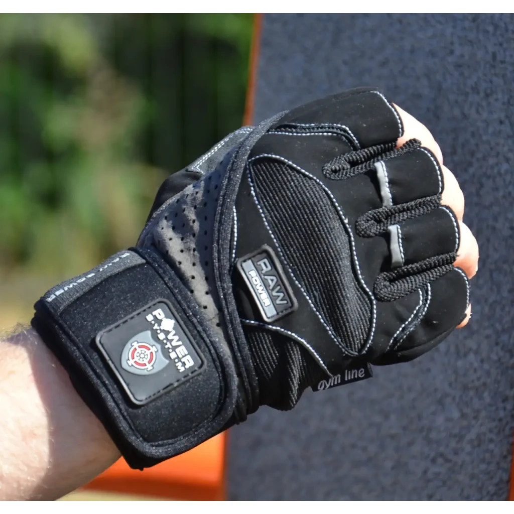 Рукавички для фітнесу Power System PS-2850 Raw Power Black/Grey M (PS-2850_M_Black-Grey)