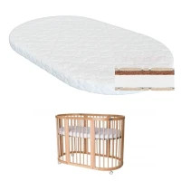 Матрац для дитячого ліжечка Ingvart Smart Bed Oval кокос+поролон, 60х120 см (2100086000005)