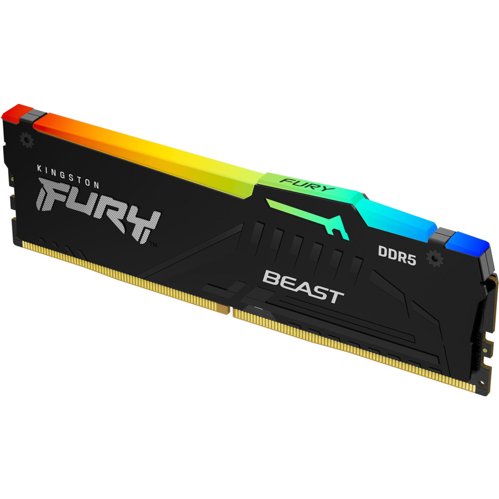 Модуль пам'яті для комп'ютера DDR5 16GB 6800 MHz Beast RGB XMP Kingston Fury (ex.HyperX) (KF568C34BBA-16)