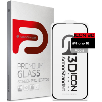 Скло захисне Armorstandart Icon 3D Apple iPhone 16 / 15 (ARM78027)