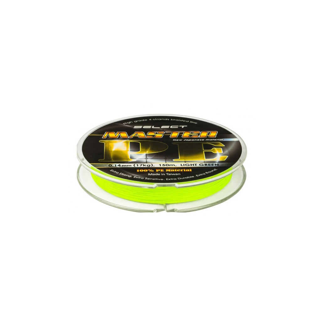 Шнур Select Master PE 150m салатовый 0.08мм 11кг (1870.01.50)