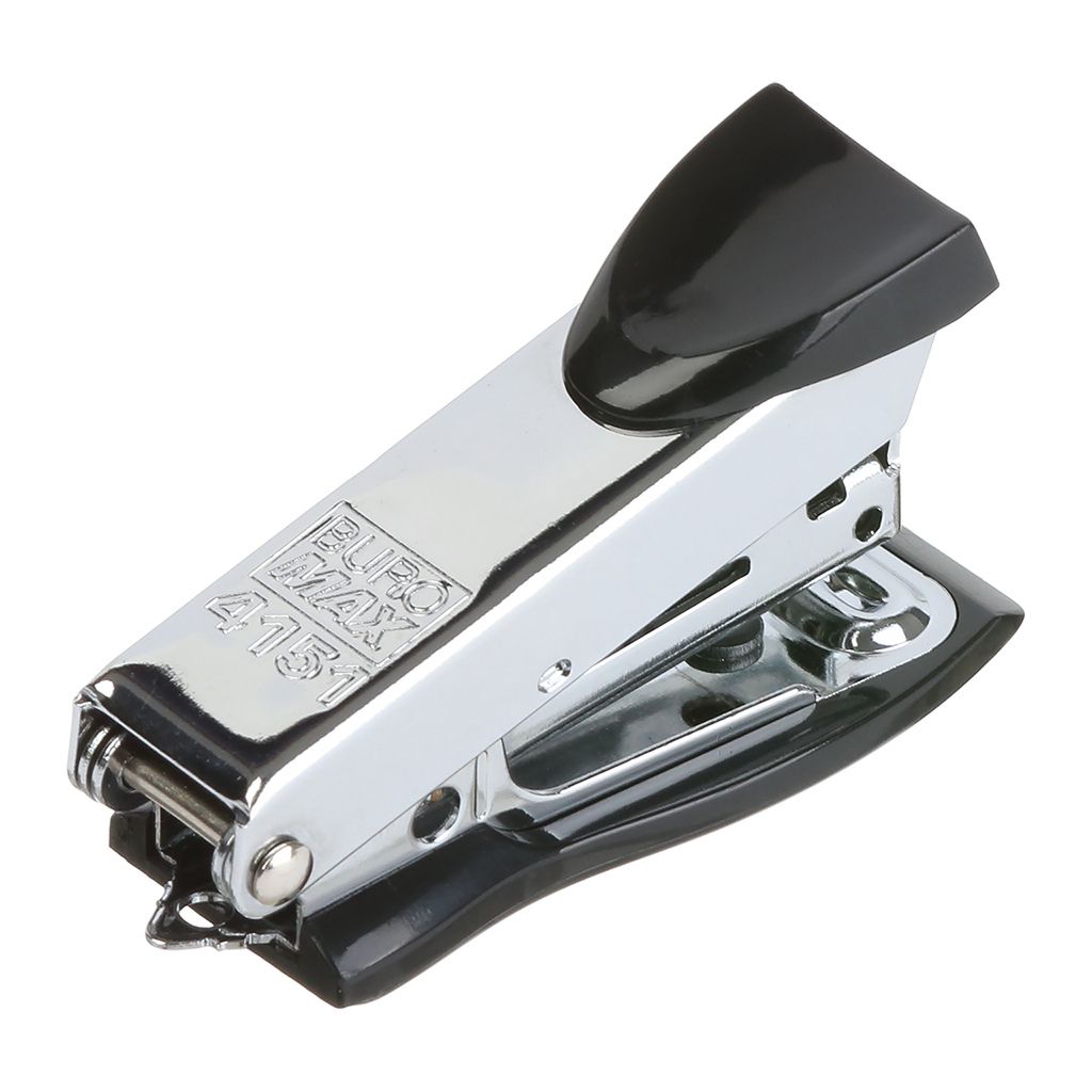 Степлер Buromax металевий МІНІ, 12 аркушів, (скоби №10), 61 х 34 х 25 мм, чорний (BM.4151-01) Степлер Buromax металевий МІНІ, 12 аркушів, (скоби №10), 61 х 34 х 25 мм, чорний (BM.4151-01)