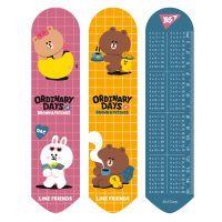 Закладки для книг Yes 2D Line Friends brown (708137)