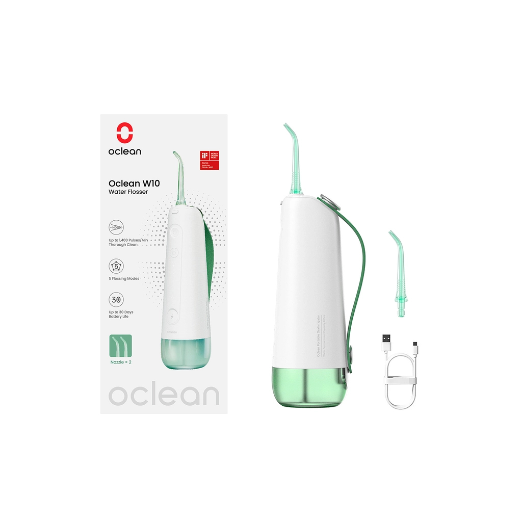 Іригатор Oclean W10 Green NEW-2 NOZZLES (6970810555745)