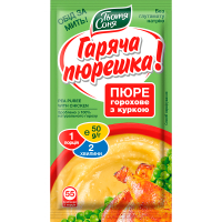 Їжа швидкого приготування Тьотя Соня Пюре горохове з куркою 50 г (4820015105172)