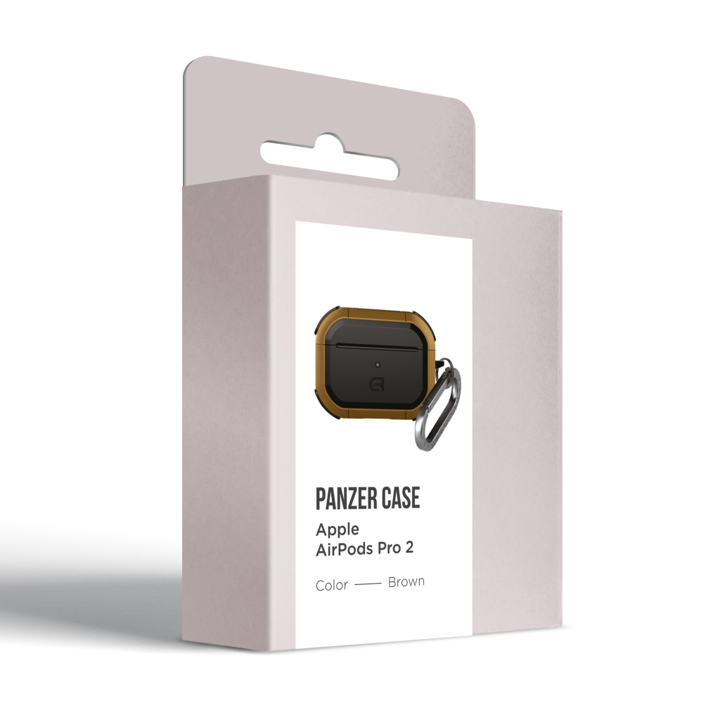 Чохол для навушників Armorstandart Panzer для Apple Airpods Pro 2 Brown (ARM82751) Чохол для навушників Armorstandart Panzer для Apple Airpods Pro 2 Brown (ARM82751)